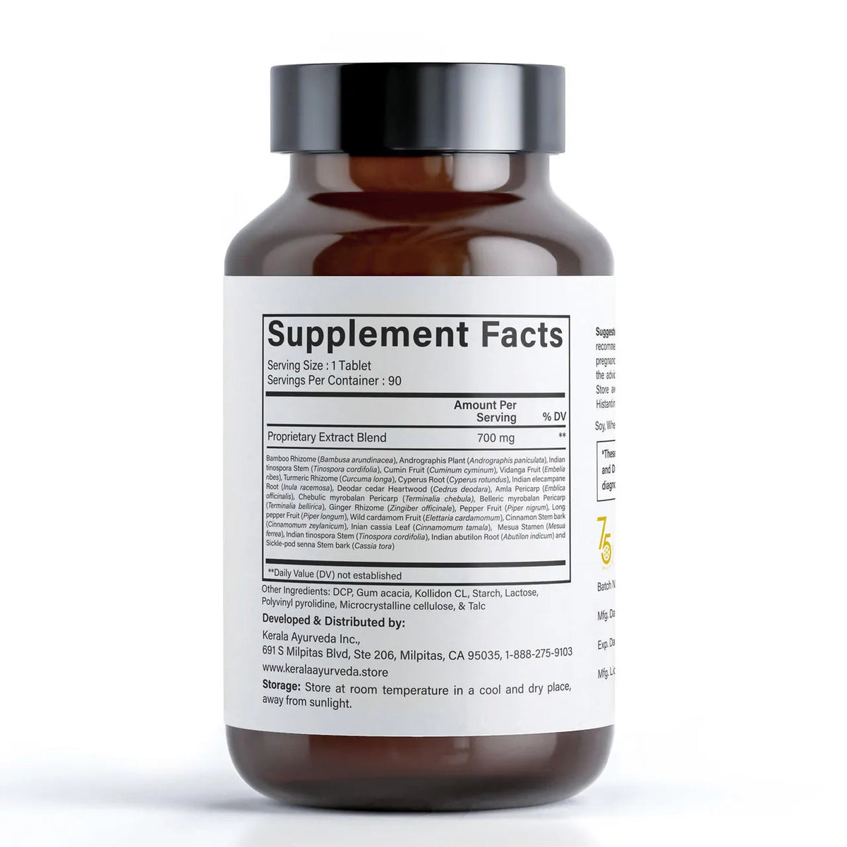 Kerala Ayurveda USA Seasonal Relief Tablets