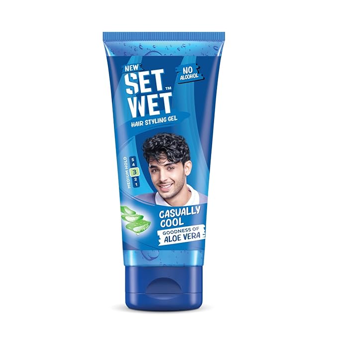 Set Wet Styling Hair Gel for Men cool (Medium Hold)