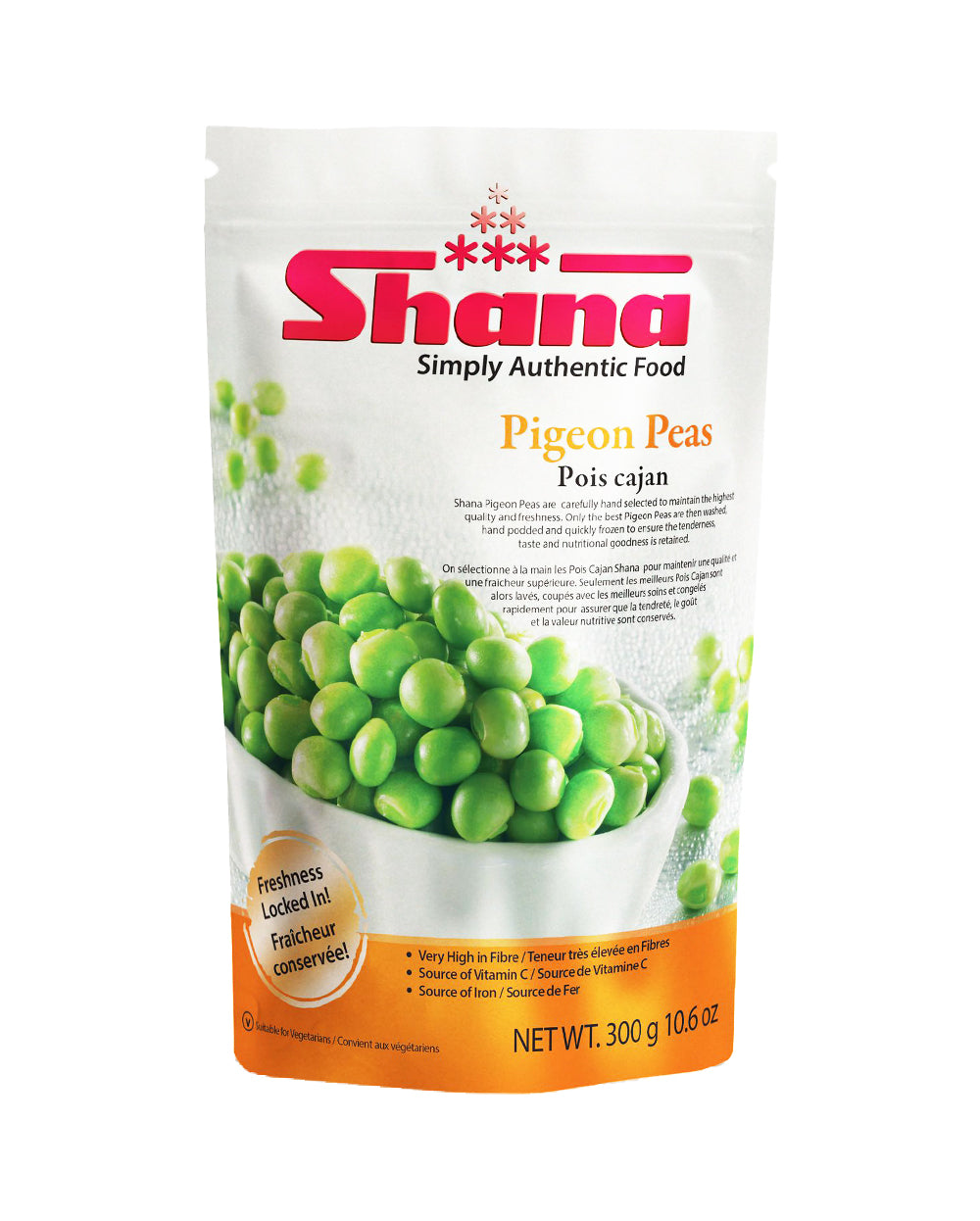 Shana Frozen Pigeon Peas (Tuvar) 300g