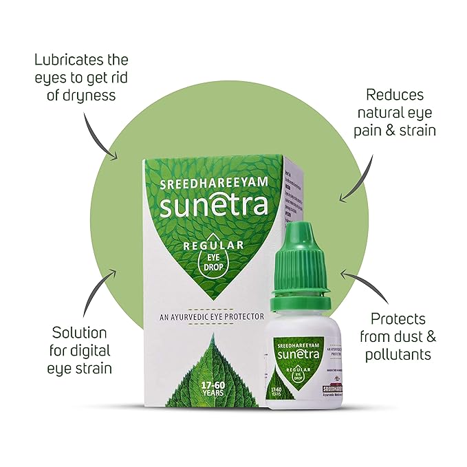 Sreedhareeyam Ayurveda Sunetra Regular Herbal Eyedrops