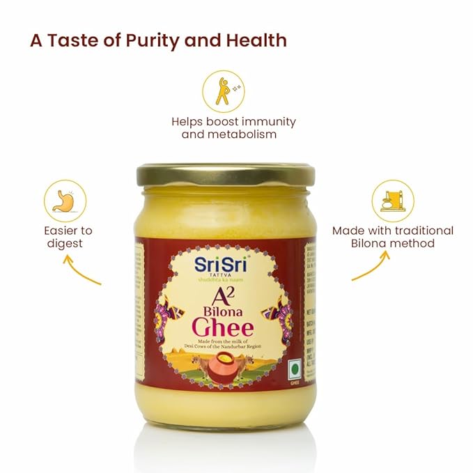 Sri Sri Tattva A2 Bilona Ghee 500 Ml