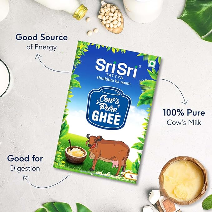 Sri Sri Tattva Cow's Pure Ghee | Pure Cow Ghee for Better Digestion and Immunity