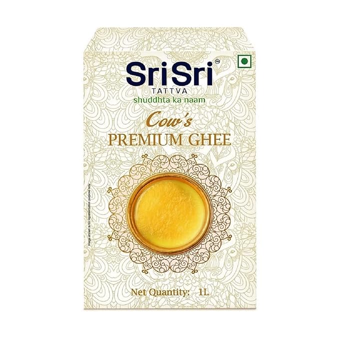 Sri Sri Tattva Premium Cow Ghee 1 Litre | Pure Cow Ghee | Vedic Bilona Method