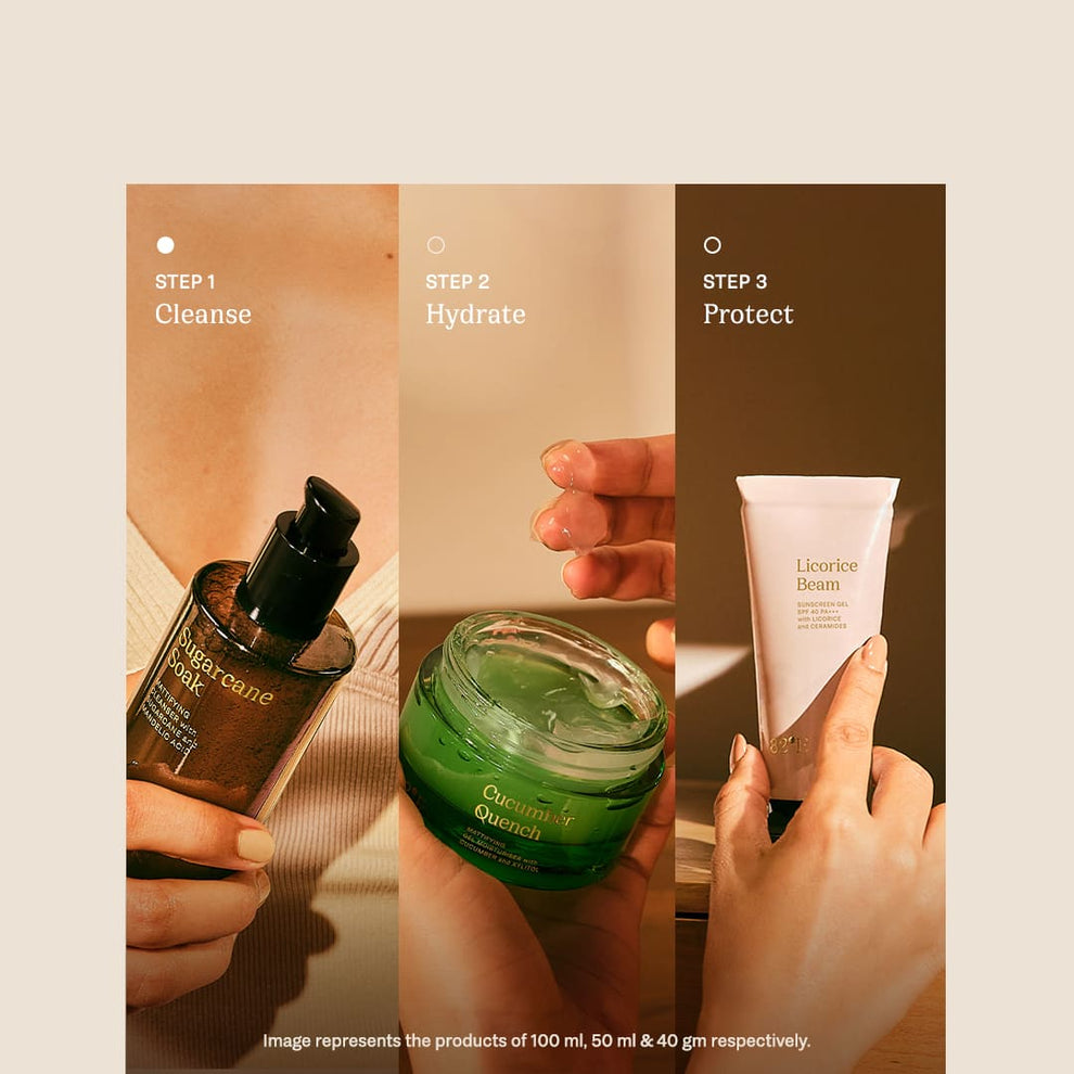 82°E By Deepika Padukone Sugarcane Soak | Mattifying Cleanser with Mandelic Acid and Sugarcane