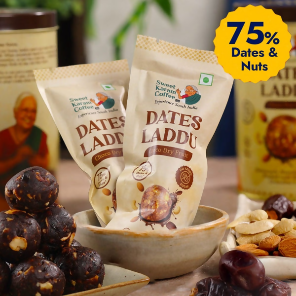 Sweet Karam Coffee Dates Laddu (Choco Dry Fruit)