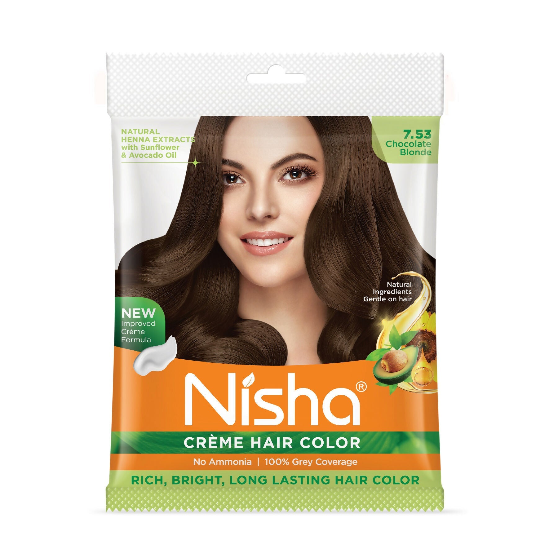 Nisha Creme Hair Color for Women - Chocolate-Blonde