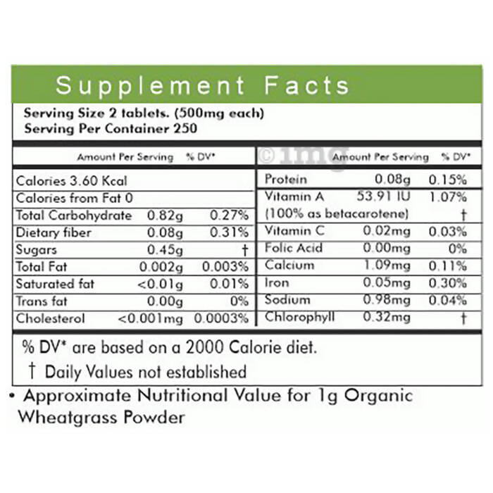 Naturz Ayurveda Wheatgrass Tablets