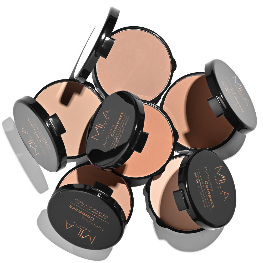 Mila Beaute Superstay Natural Matte Finish Perfecting Compact Powder with SPF 15 - Classic Ivory