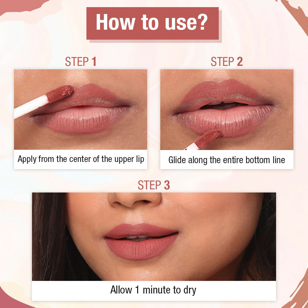 The Natural Wash Matte Velvet Longstay Liquid Lipstick - Nutty Nude