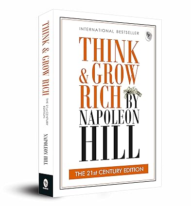 Book cover of 'Think & Grow Rich' by Napoleon Hill on a white background