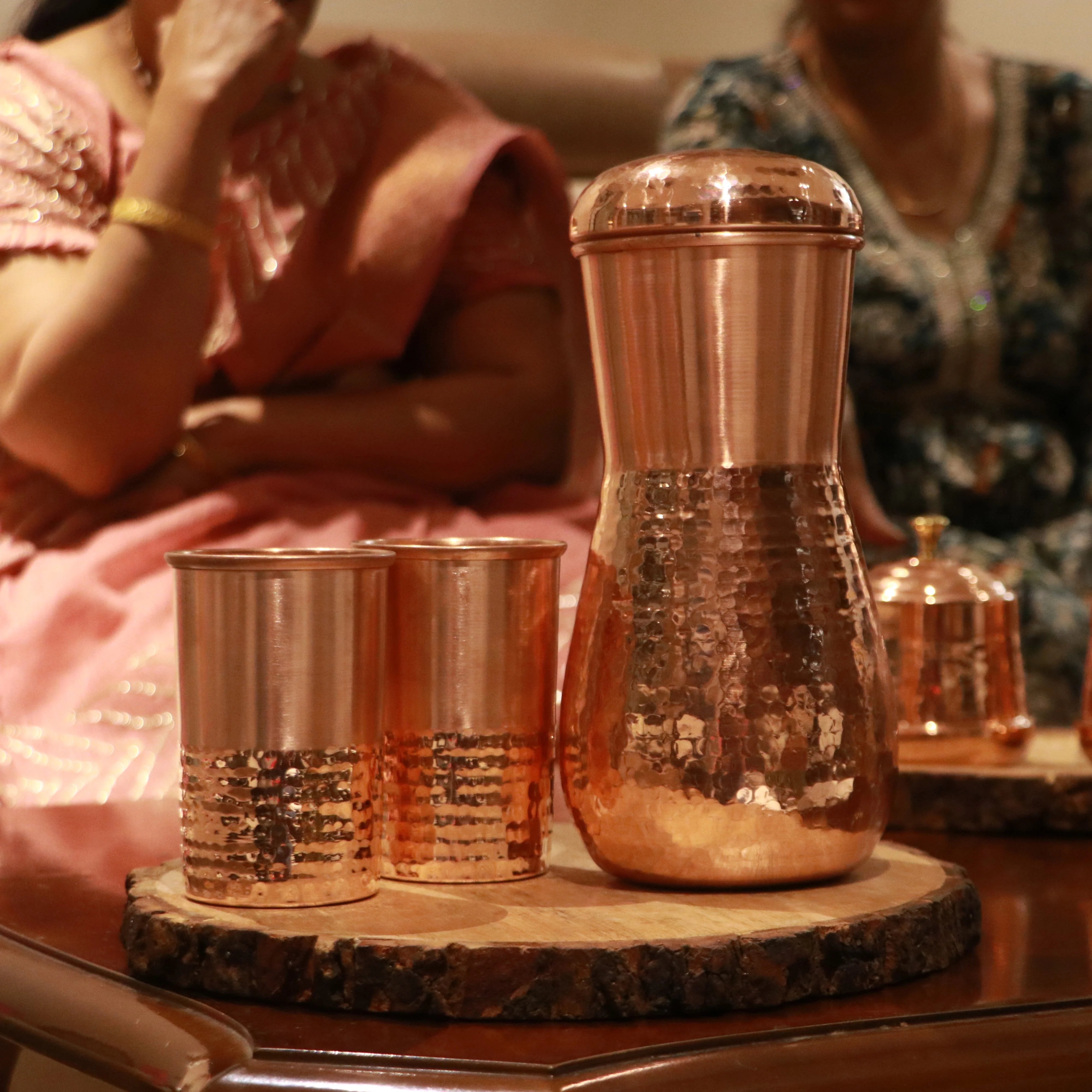 Health Smith Pure Copper Marina Jar Modern for Water | Copper Utensil for Water