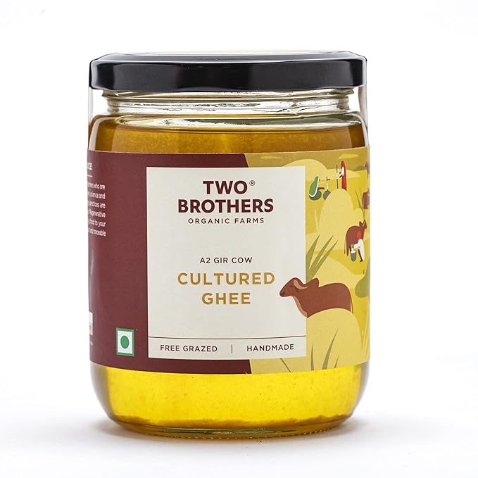 Two Brothers Organic Farms A2 Gir Cow Cultured Ghee