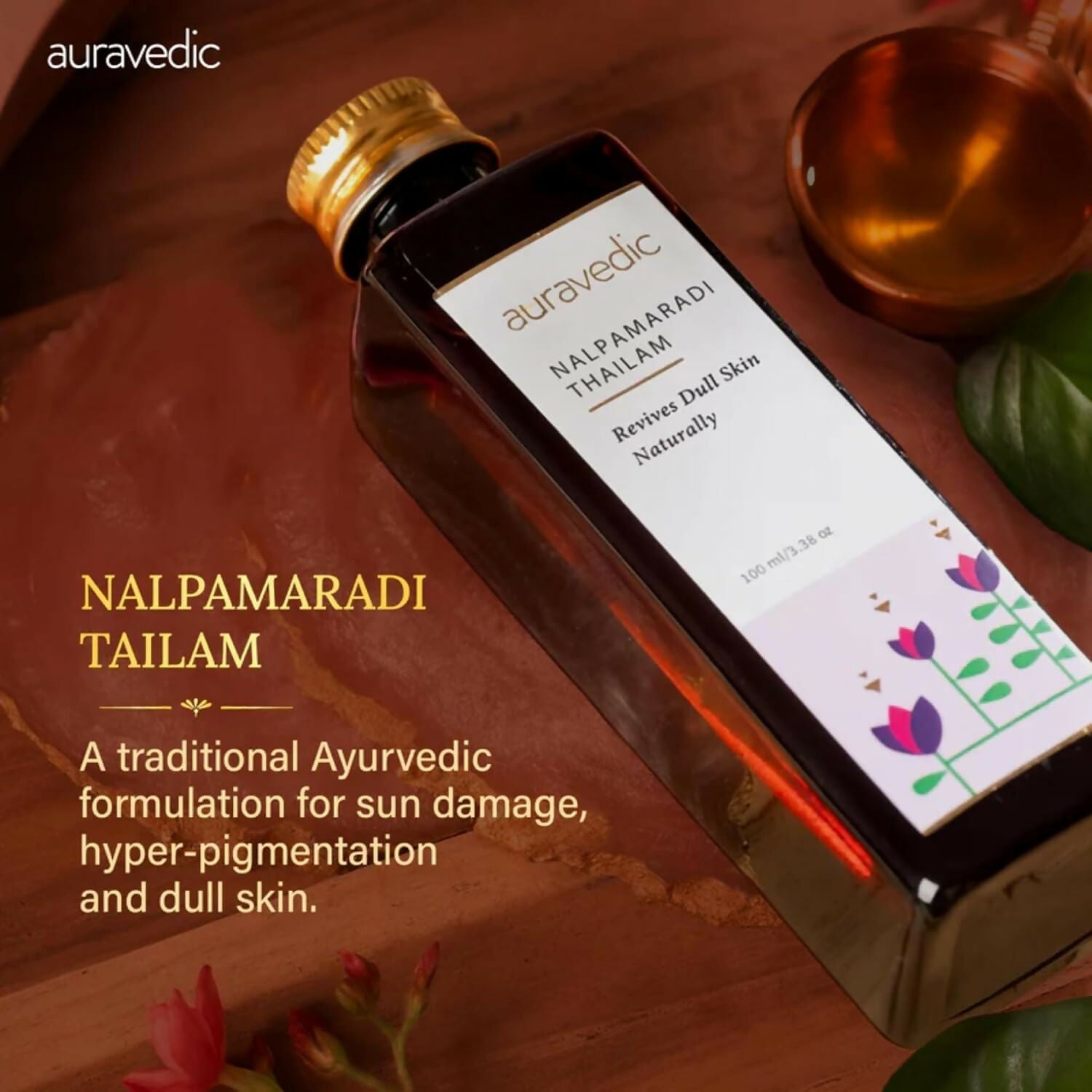 Auravedic Nalpamaradi Thailam for Face Body oil After Bath