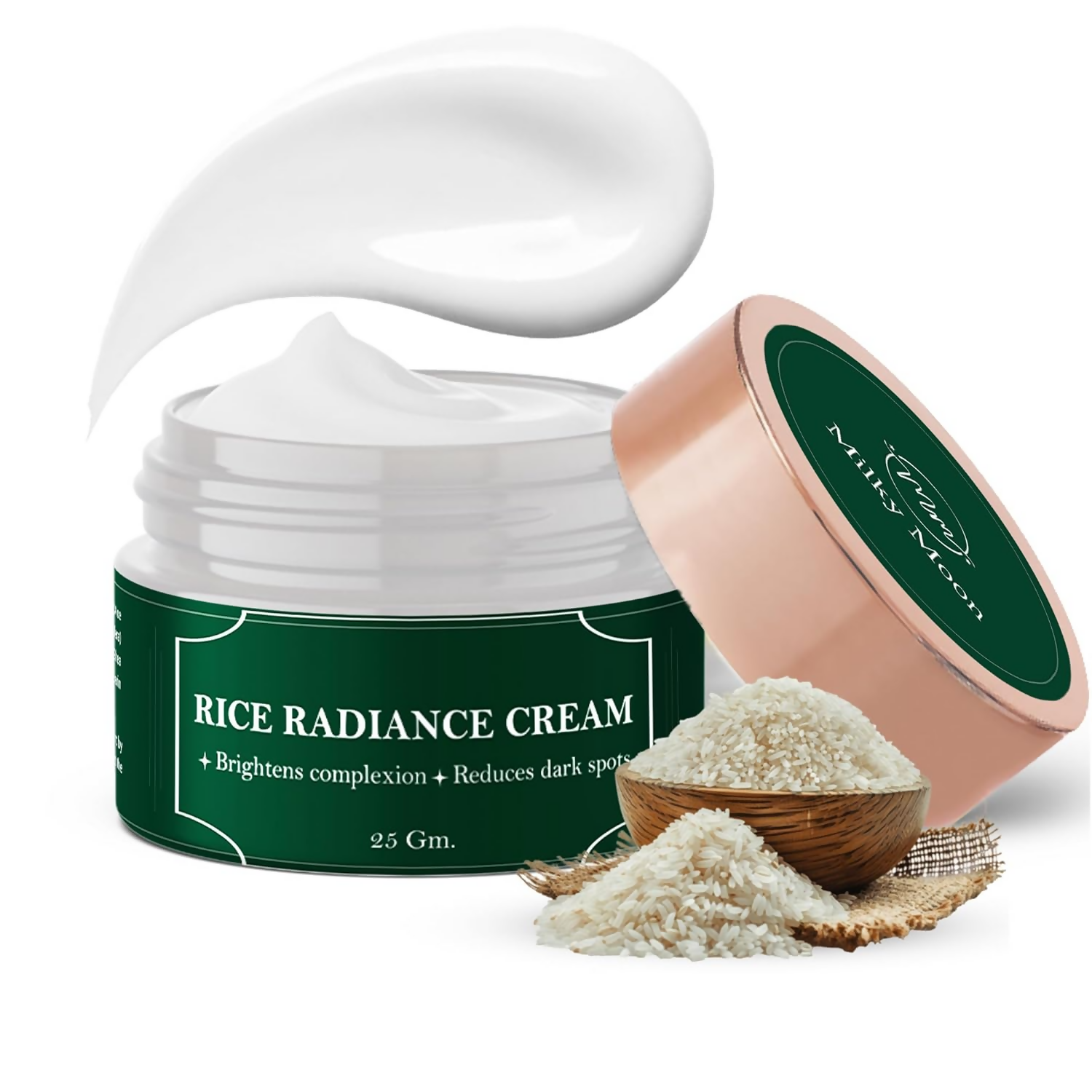 Milky Moon Rice Radiance Cream for Reduces Dark Spots & Brightens Complexion