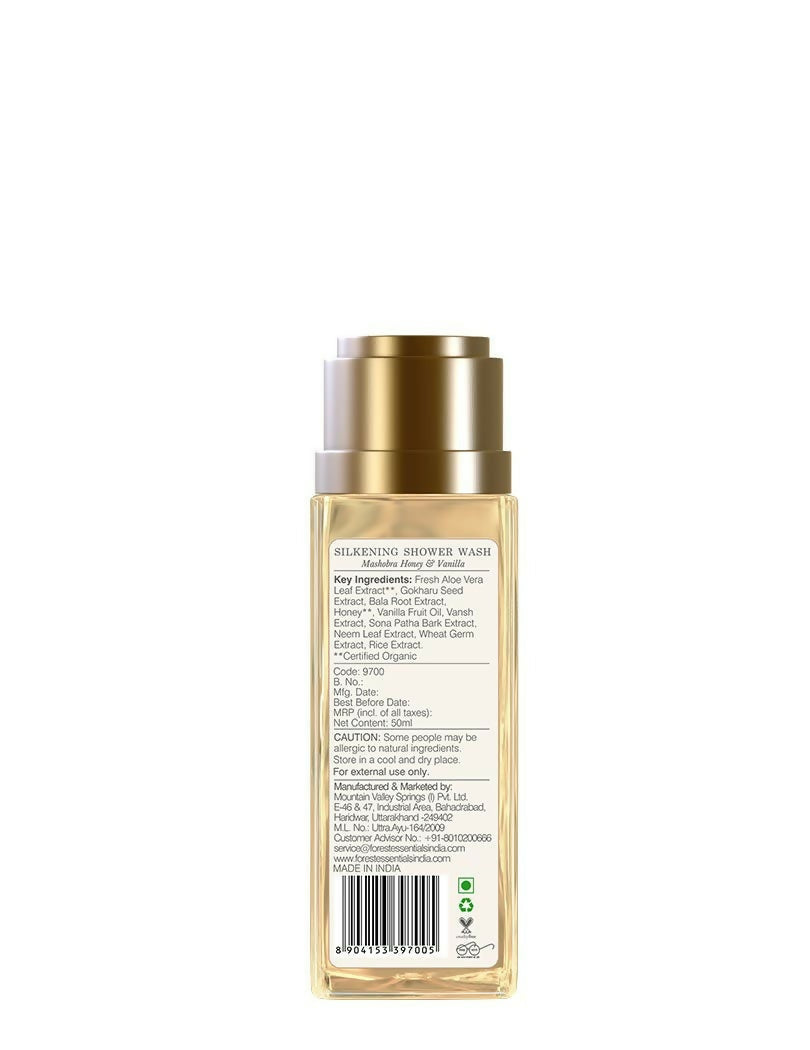 Forest Essentials Silkening Shower Wash Mashobra Honey & Vanilla
