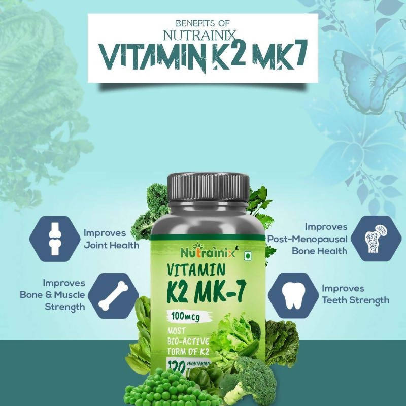 Nutrainix Vitamin K2 MK-7 55mcg Tablets