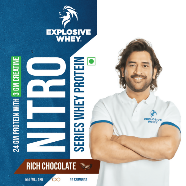Explosive Whey Nitro Series Whey (24gm Protein with 3gm Creatine)
