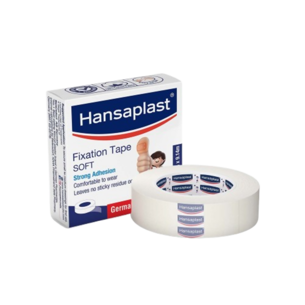 Hansaplast Fixation Tape Soft - 1.25cm x 9.14 m (24 Count (Pack of 1))
