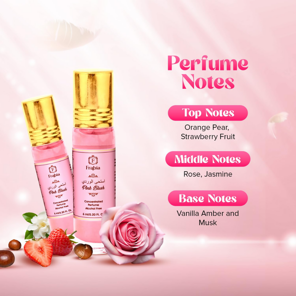 Frabia Pink Blush Perfume Oil Roll-On - Strawberry