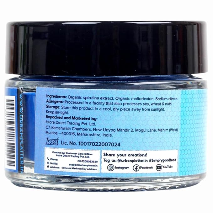 Urban Platter Blue Spirulina Powder