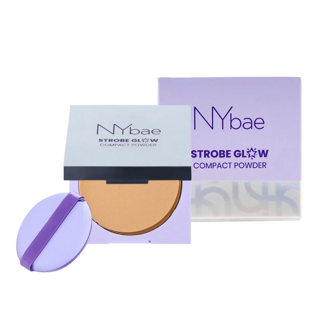NY Bae Strobe Glow Compact Powder – Soft Gold 03