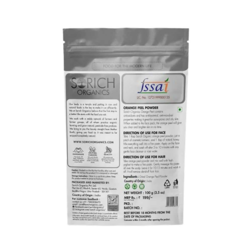Sorich Organics Dried Orange Peel Powder