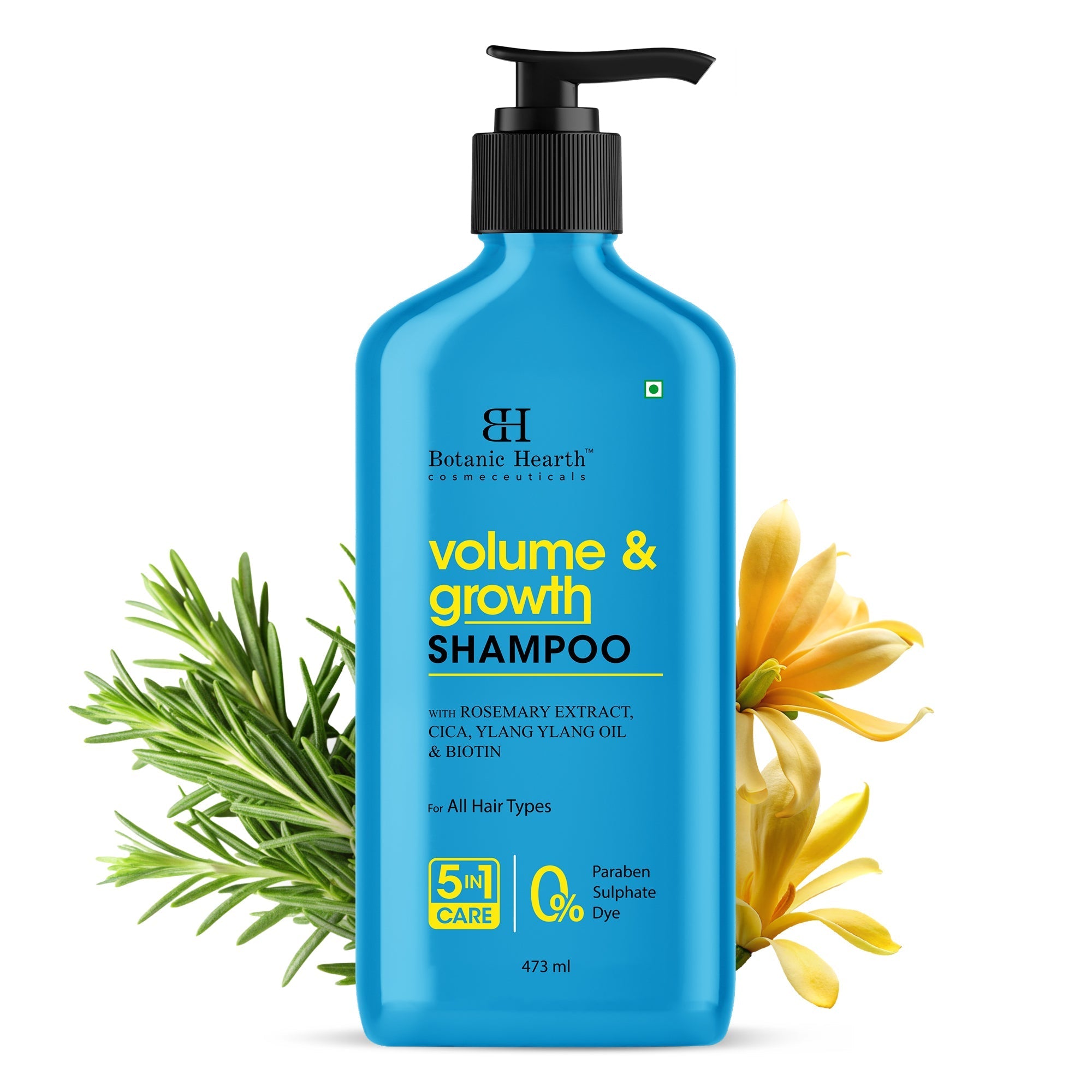 Botanic Hearth Volume & Growth Shampoo with blend of Rosemary & Cica