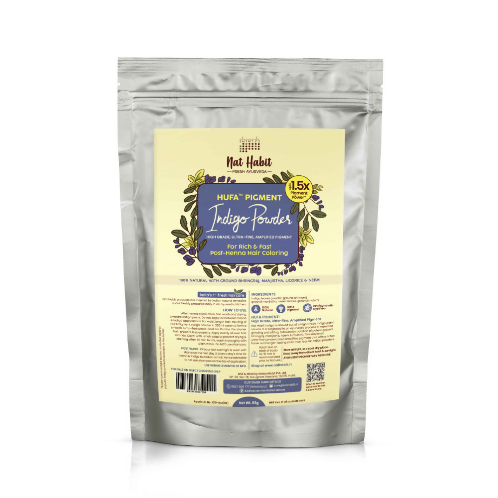 Nat Habit Hufa Pigment Indigo Powder Natural Hair Color