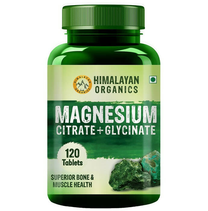 Himalayan Organics Magnesium Citrate+Glycinate Tablets (1660mg)