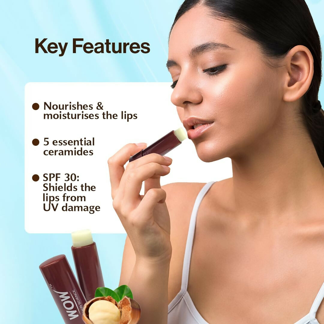 WOW Skin Science Shea Butter Nourishing Lip Balm SPF 30 with Ceramides