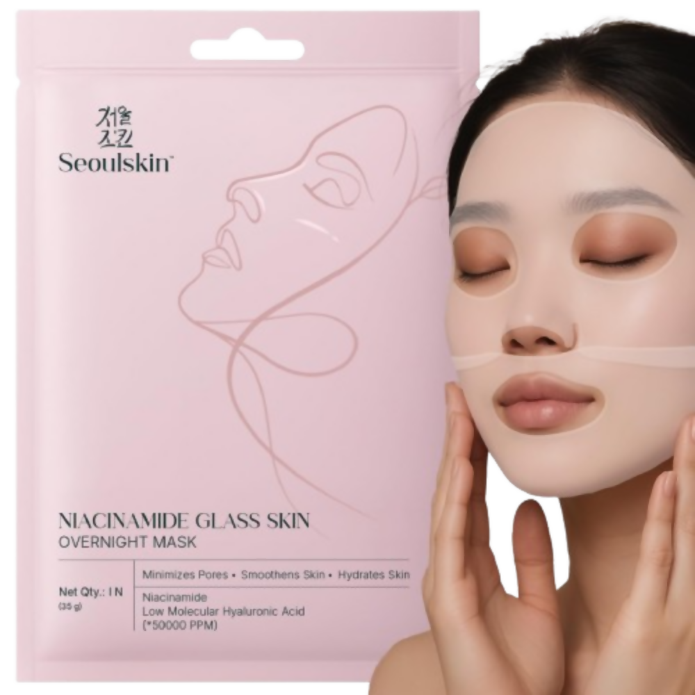 Seoulskin Niacinamide Glass Skin Overnight Mask – Korean Face Mask Sheet