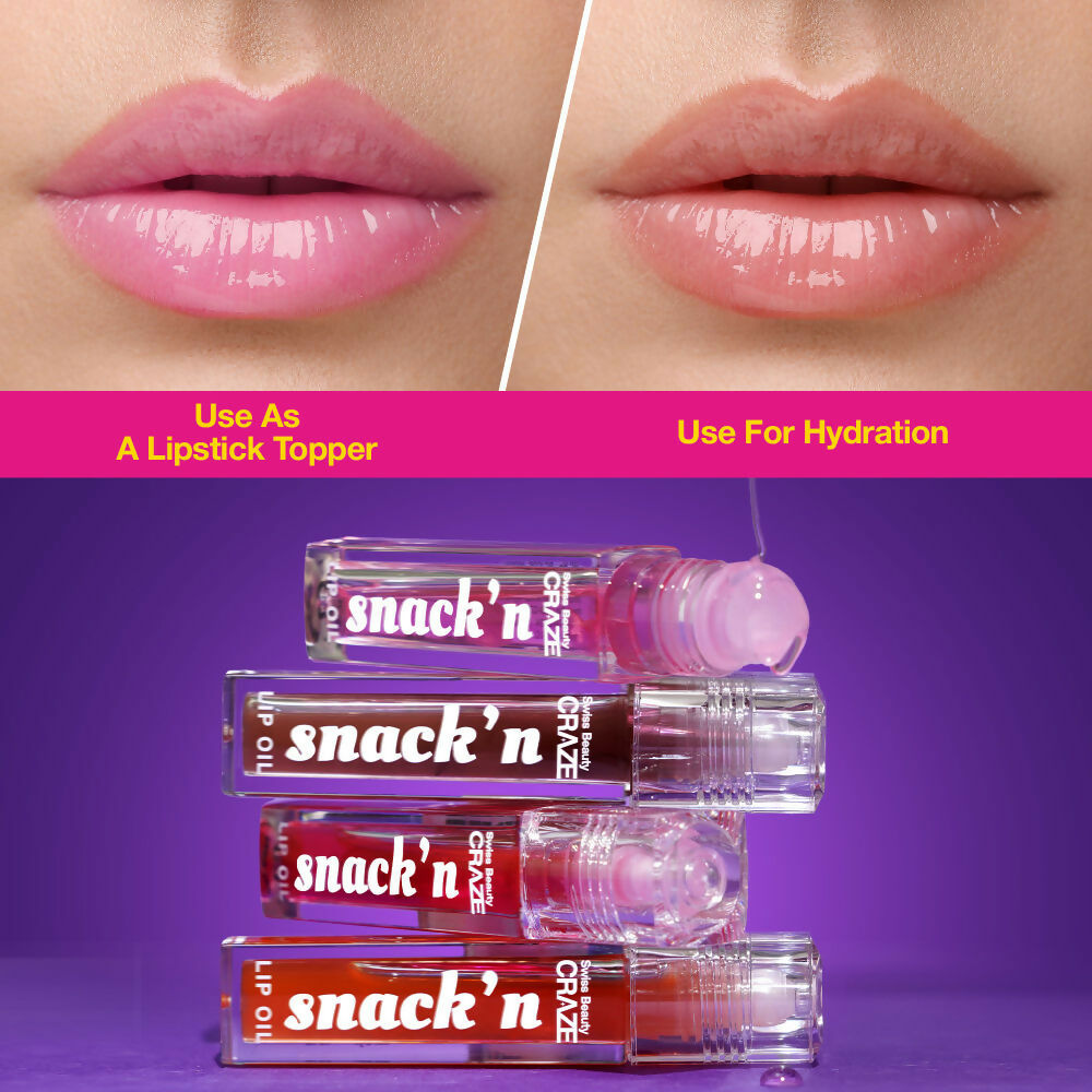 Swiss Beauty Craze Snack'N Nourishing Lip Oil - 1. Cinnamon Roll