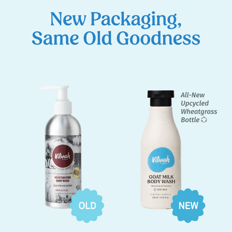 Vilvah Store Goat Milk Body Wash For Deep Cleansing