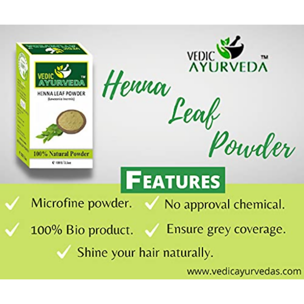 VedicAyurveda Henna Leaf Powder