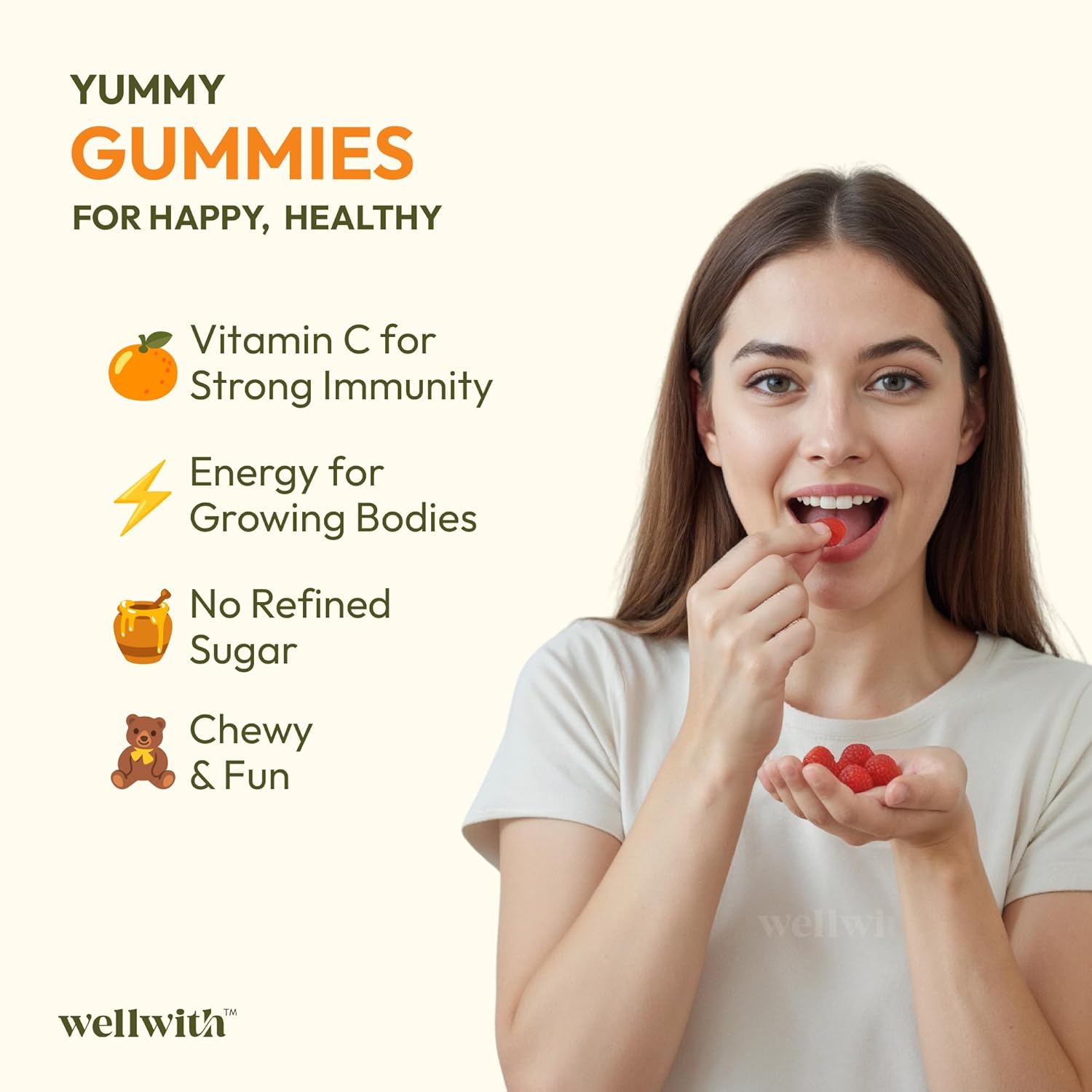 Wellwith Sea buckthorn Gummies - 30 Gummies