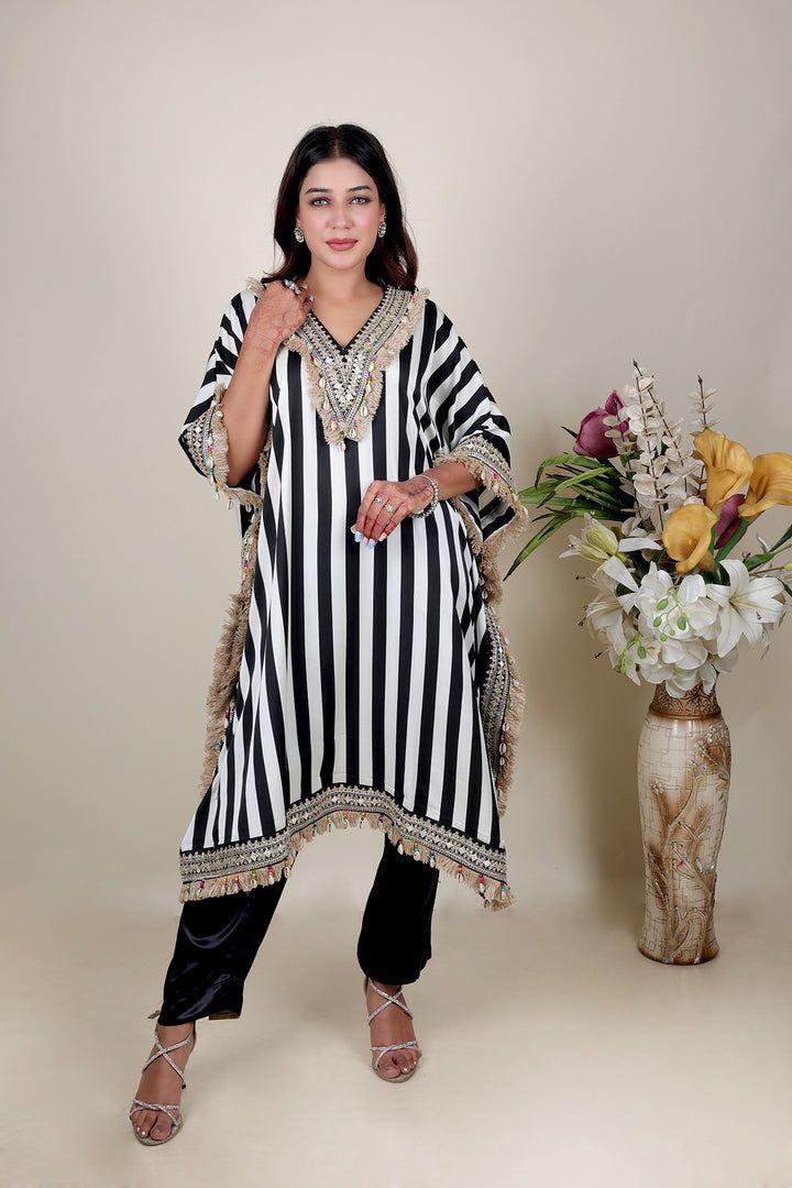 Suvesha Kaftan Set With Pants
