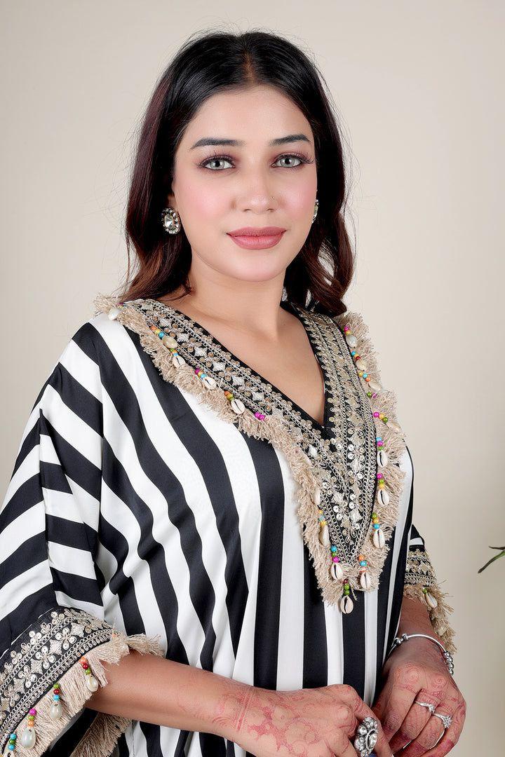 Suvesha Kaftan Set With Pants