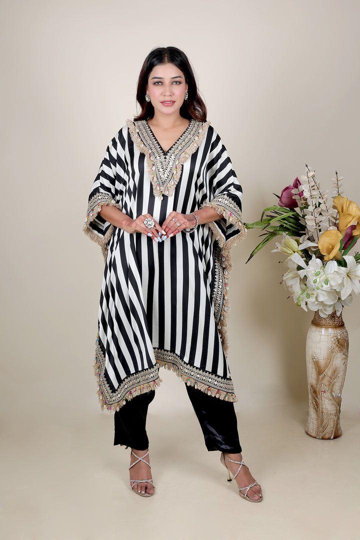 Suvesha Kaftan Set With Pants