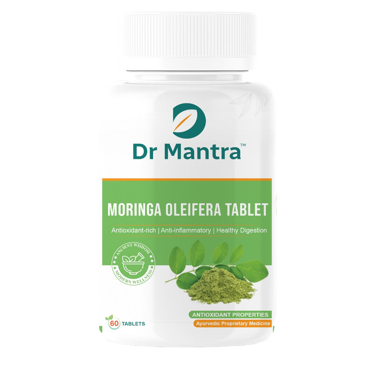Dr Mantra Moringa Daily Superfood for Healthy Digestion & Weight Loss| 60 Tablets