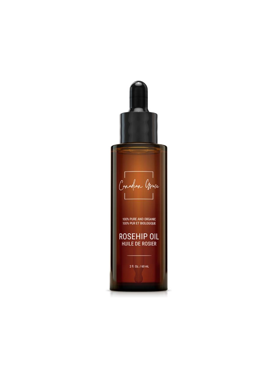 Canadian Grace 100% Organic Rosehip Oil – Cold-Pressed, Pure & Premium for Skin Rejuvenation & Hydration