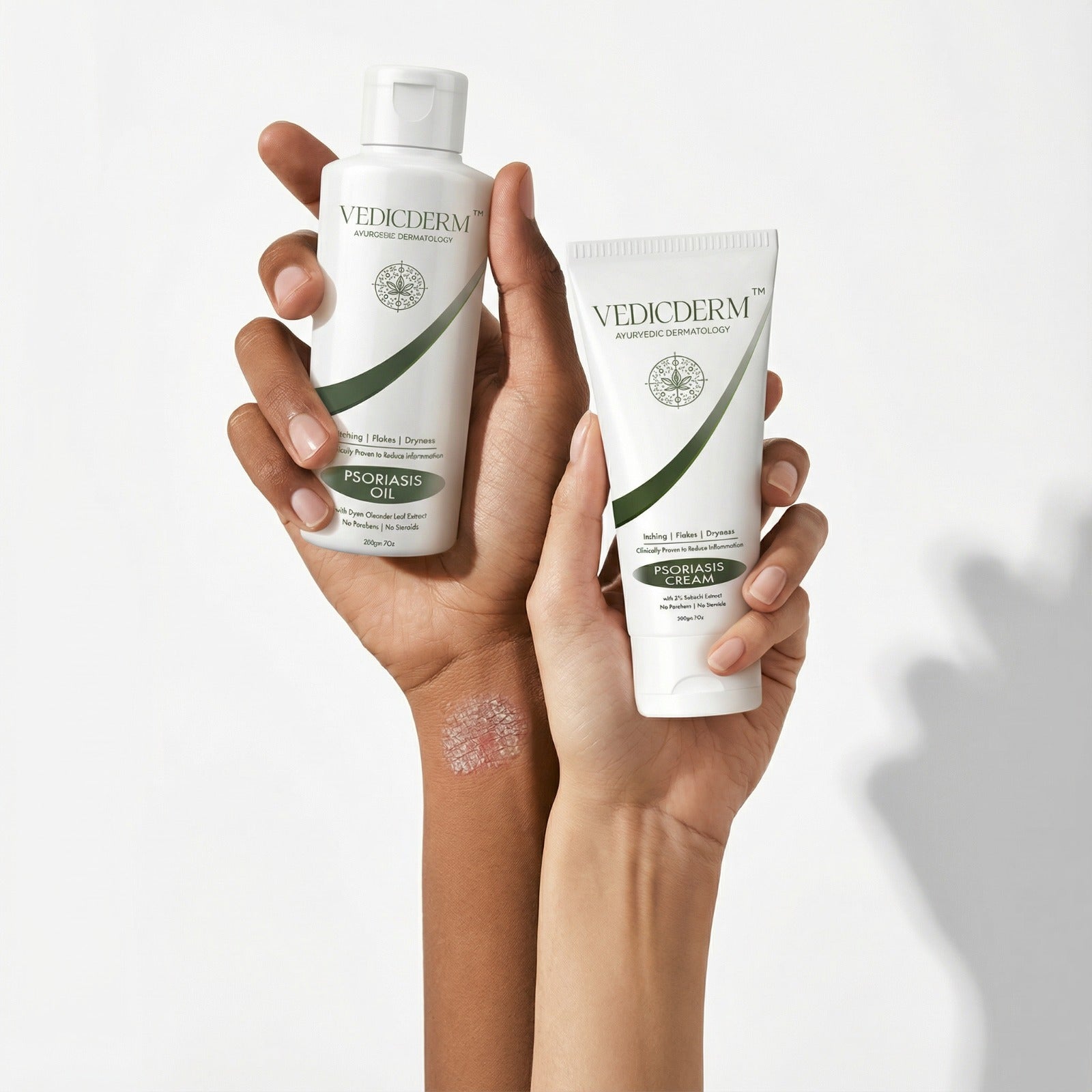 VedicDerm Sensitive Skin Bundle for Psoriasis, Eczema, Atopic Dermatitis