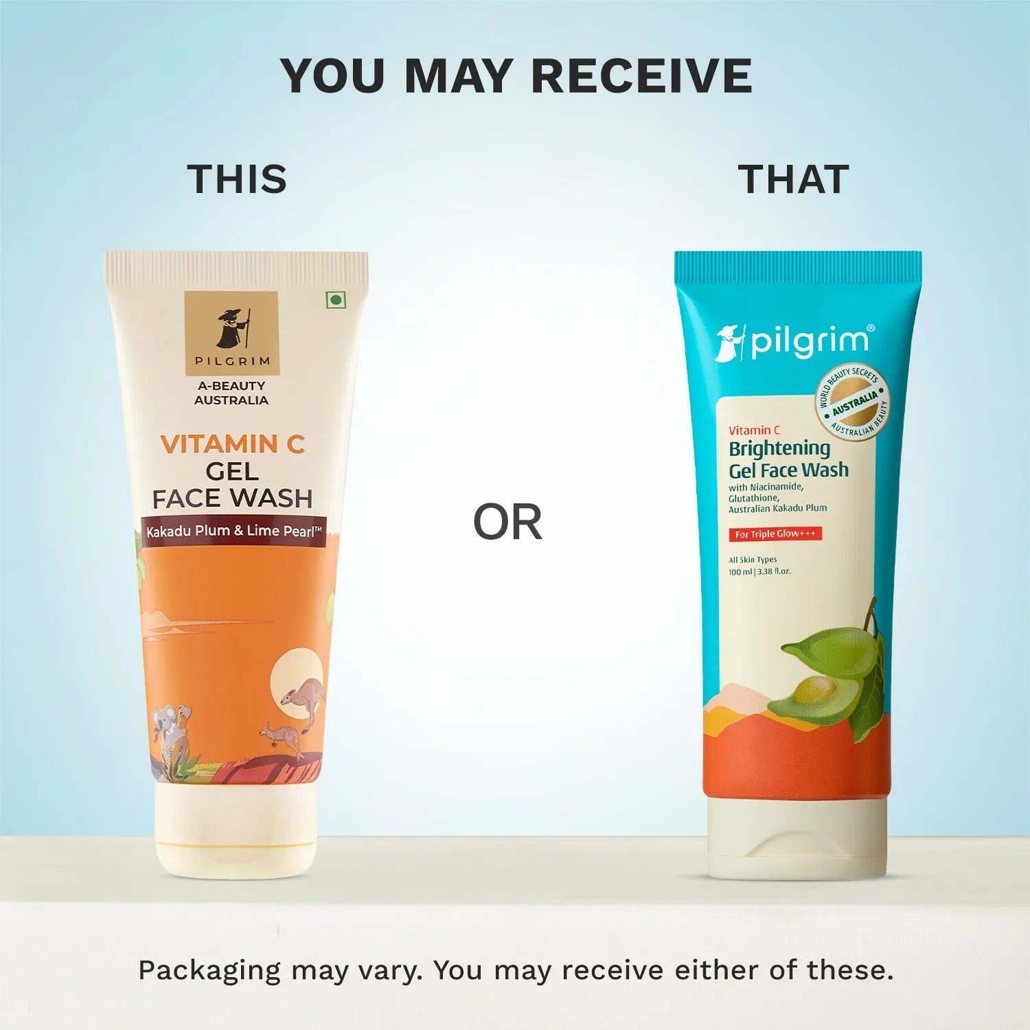 Pilgrim Australian Vitamin C Gel Face Wash For Glowing Skin With Kakadu Plum & Lime Pearl