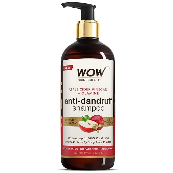 A shampoo that contains apple cider vinegar by WOW Skin Science