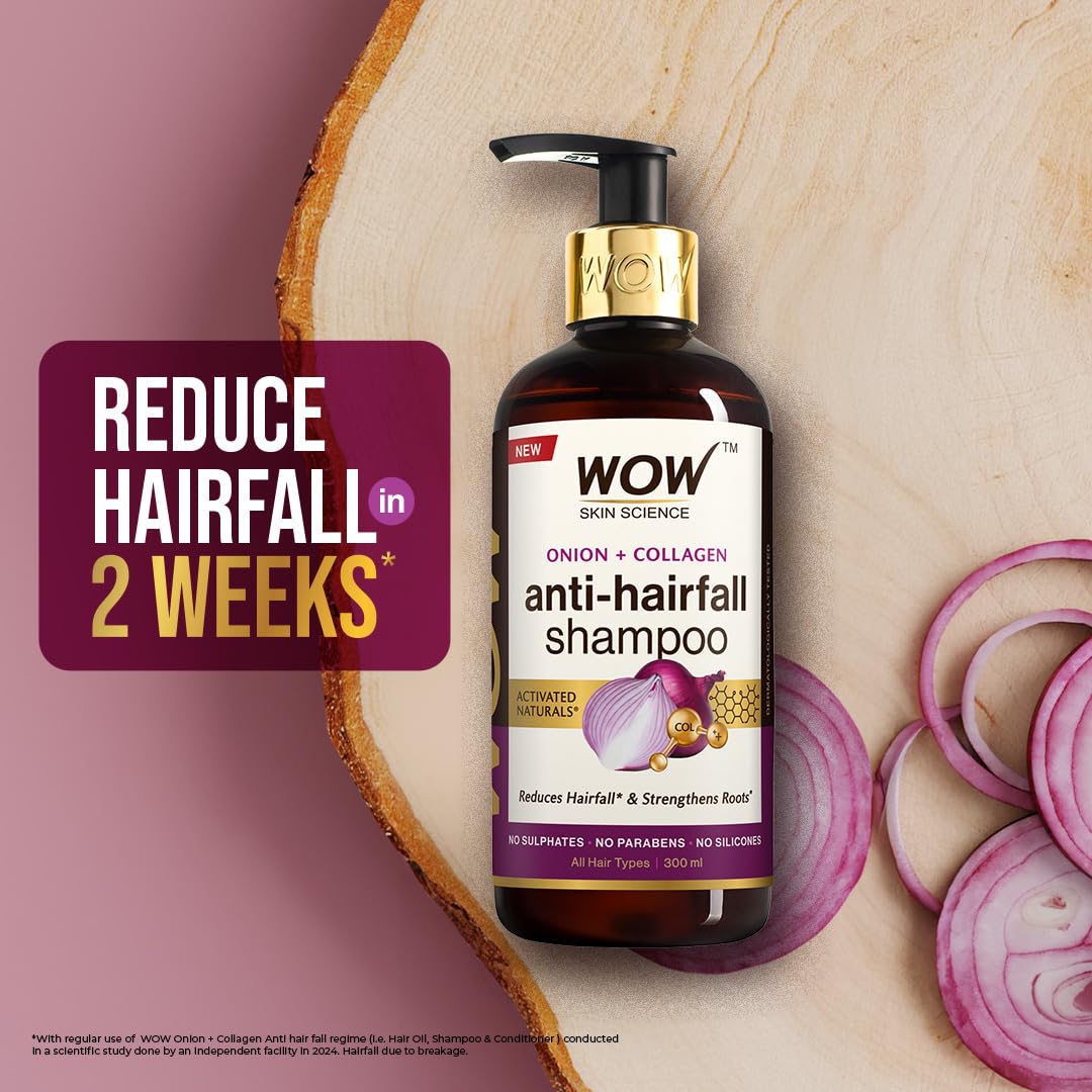 Wow Skin Science Red Onion Black Seed Oil Shampoo