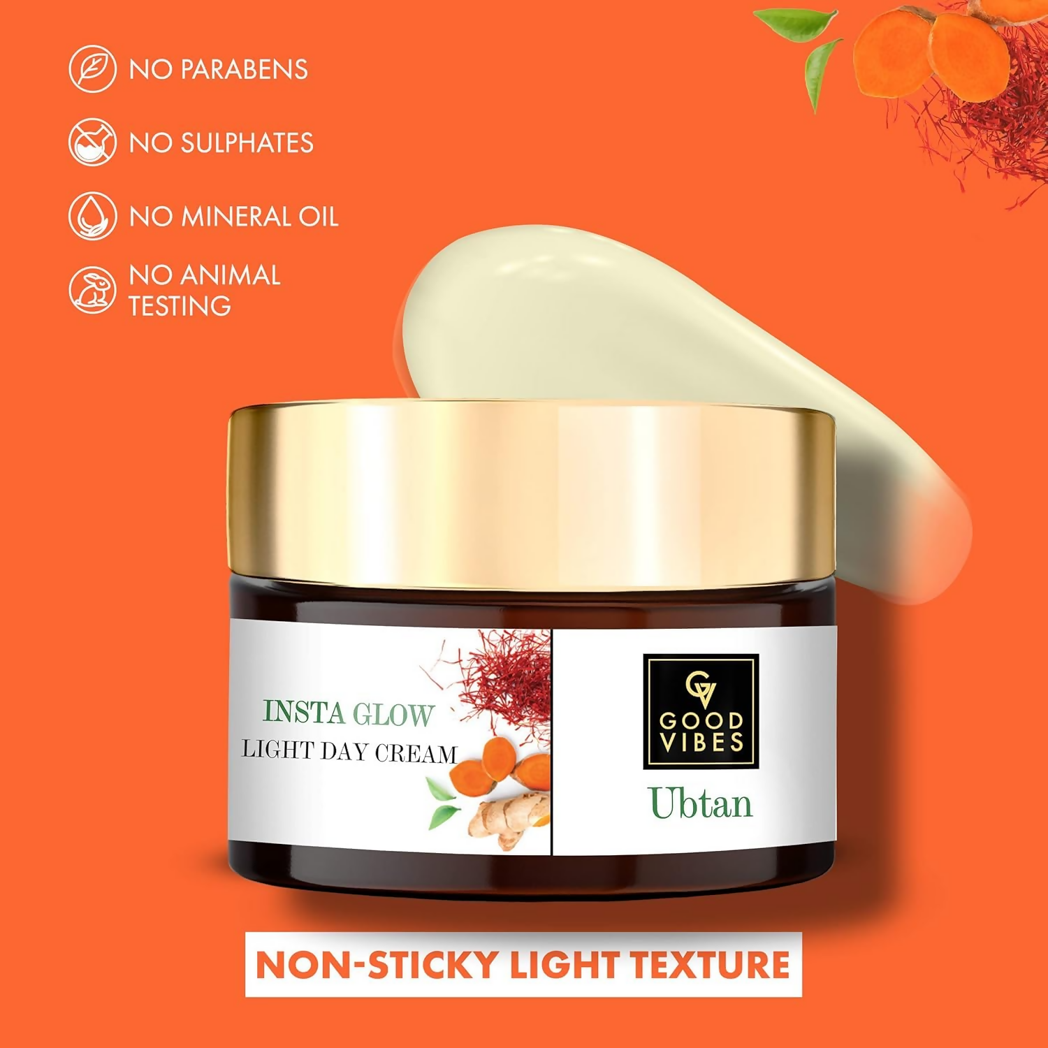 Good Vibes Ubtan Insta Glow Light Day Cream