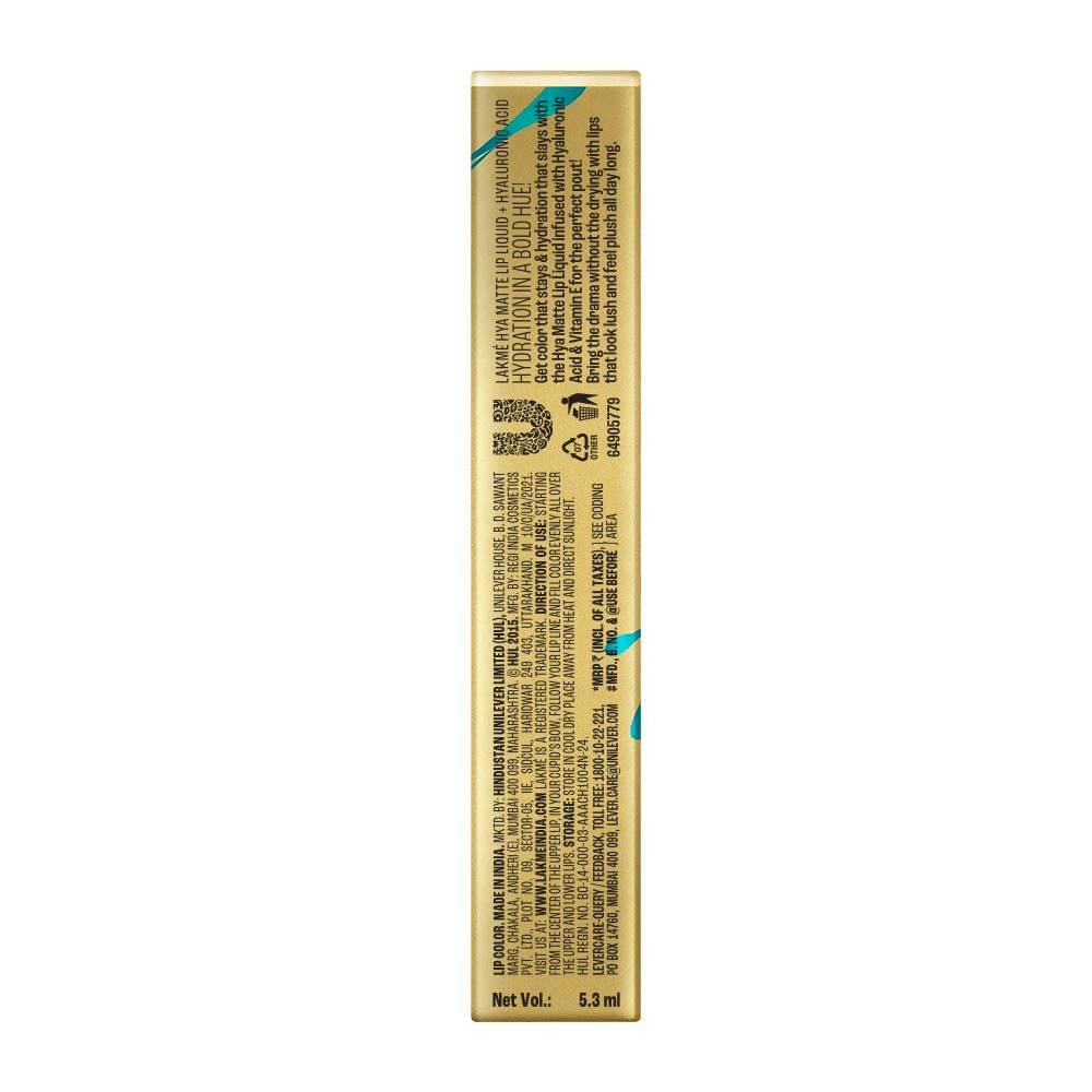 Lakme 9to5 Hya Matte Liquid Lipstick + Hyaluronic Acid - PowerhousePlum