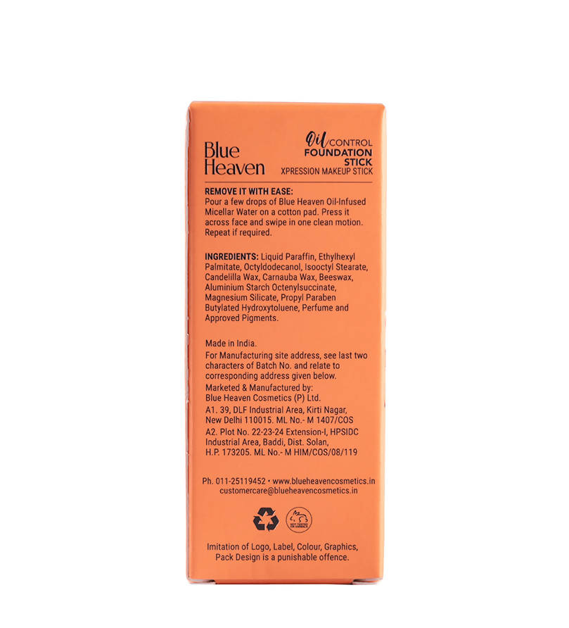 Blue Heaven Oil Control Foundation Stick Caramel