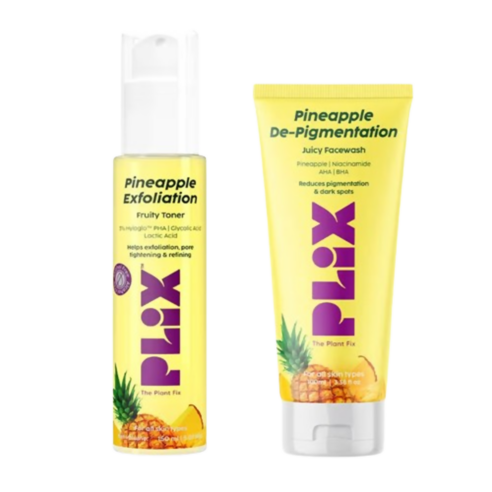 PLIX The Plant Fix Pineapple Depigmentation Regime With Fruity Toner & Cleanser