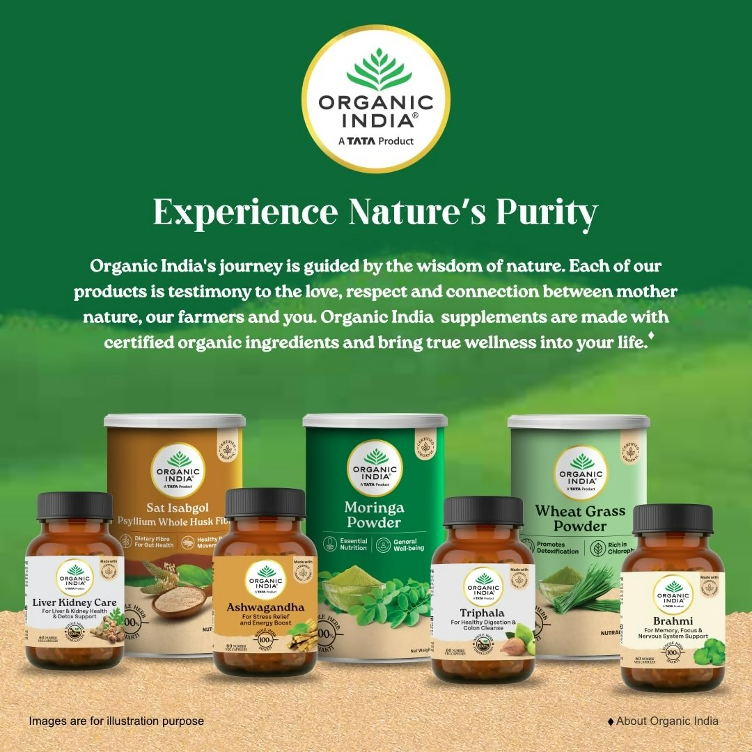 Organic India Sat Isabgol Psyllium Whole Husk Powder