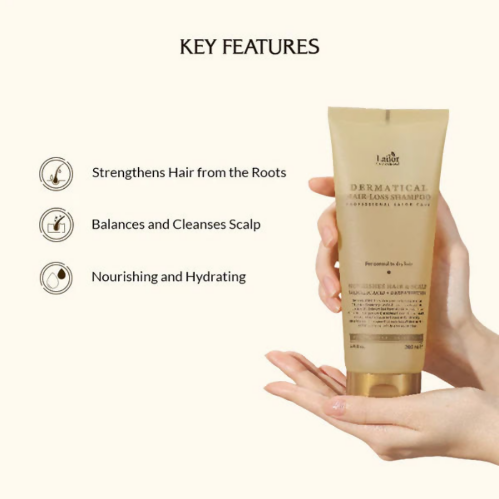 La'dor Dermatical Hair-Loss Shampoo For Normal To Dry Hair - Korean Shampoo for Scalp Care